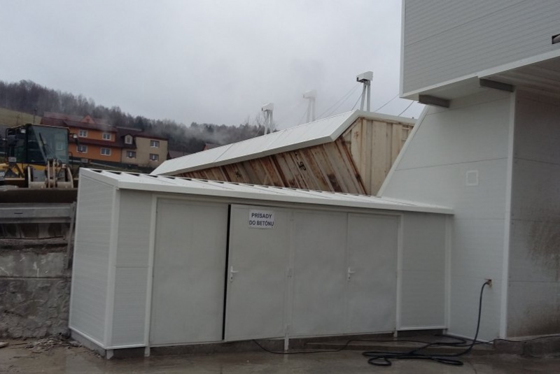  Opláštenie budov / Výroba oceľovej konštrukcie a opláštenie betonárky - Čierné - foto