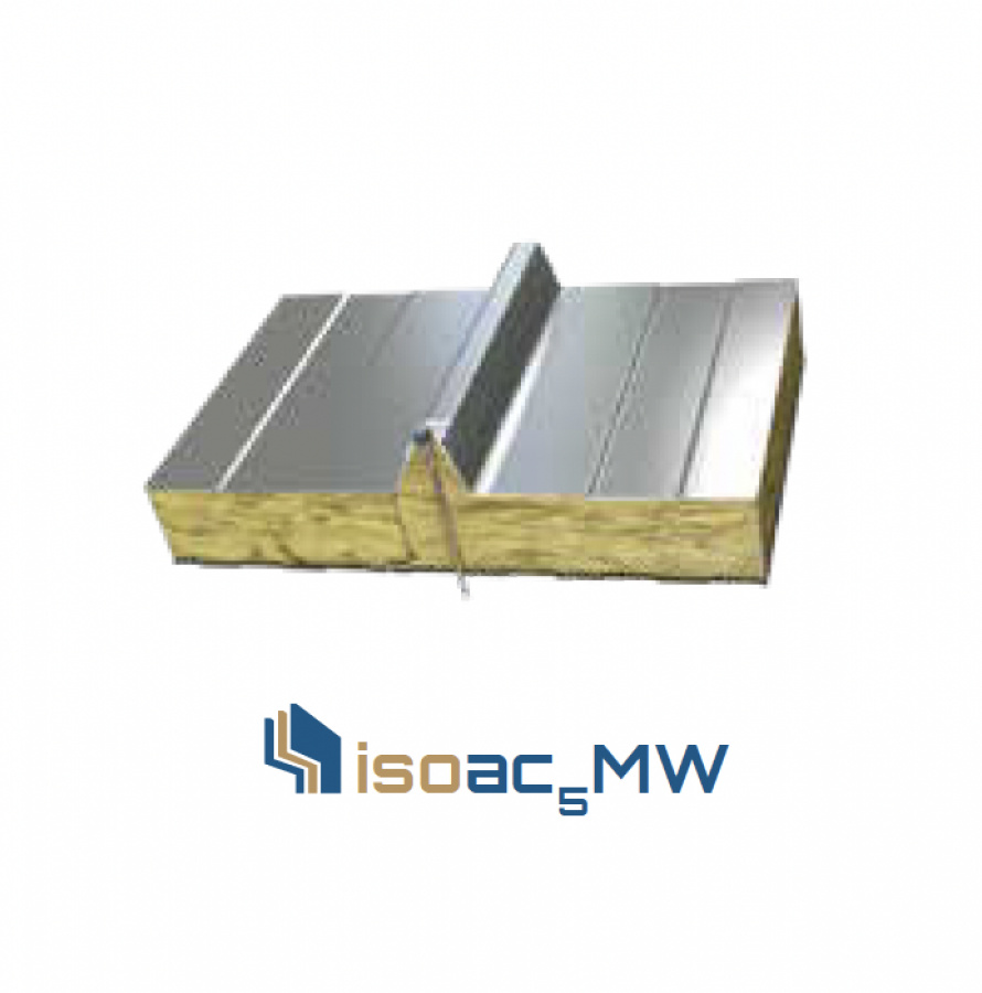 Strešné panely - 5-trapézové / ISOAC5 MW - Strešné sendvičové panely - foto