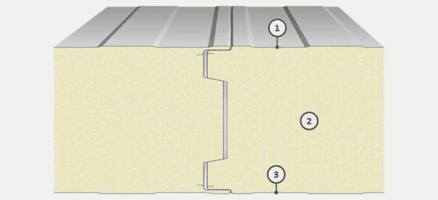 Strešné panely - s viditeľným spojom / ISOFRIG LS - Nástenné panely pre chladiarenské miestnosti - foto Strešné panely - s viditeľným spojom / ISOFRIG LS - Nástenné panely pre chladiarenské miestnosti - foto