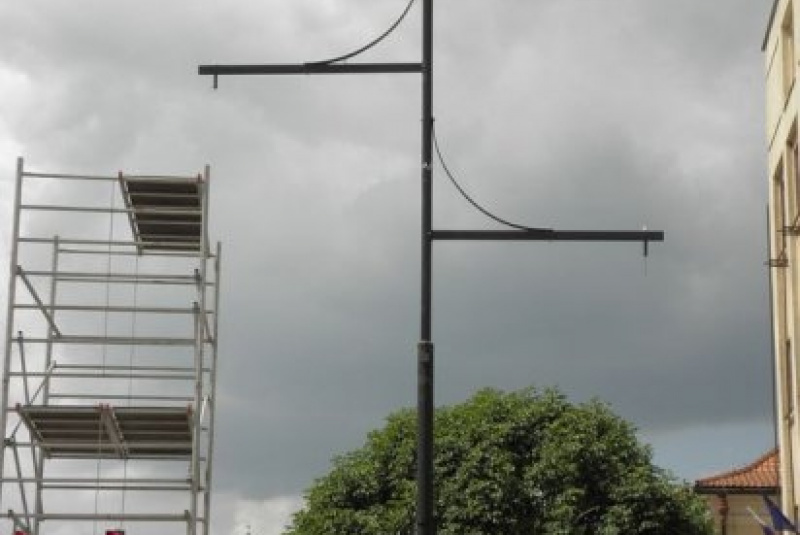  Zákazková výroba oceľových konštrukcii / Výroba a montáž stĺpov verejného osvetlenia – Ovomont Sabinov - foto