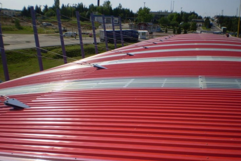  Opláštenie budov / Opláštenie strechy hraničného prechodu - Vyšné Nemecké - foto