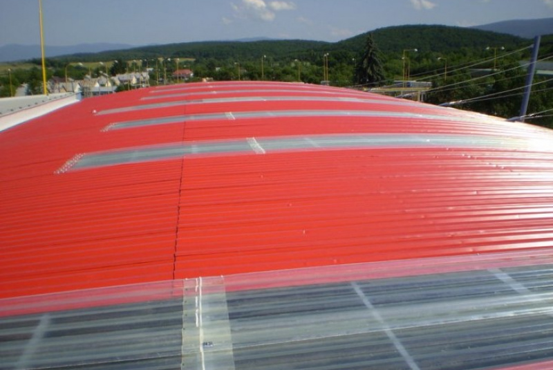  Opláštenie budov / Opláštenie strechy hraničného prechodu - Vyšné Nemecké - foto