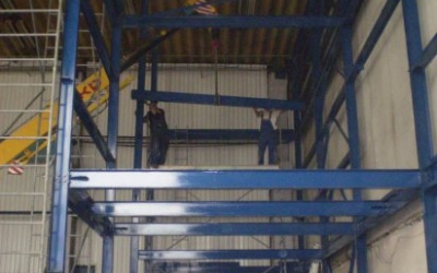 Oceľová konštrukcia administratívnych priestorov – H.M. Transtec