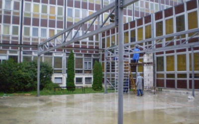 Oceľová konštrukcia knižnice – VŠ Prešov