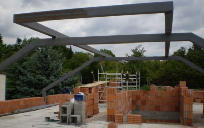 Oceľový krov – Rodinný dom Bratislava