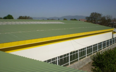 Opláštenie obchodného centra - Sečovce