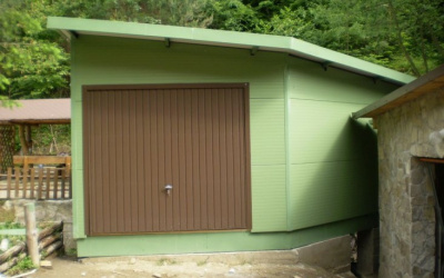 Výroba a montáž garáže – Hotel Šomka Drienica