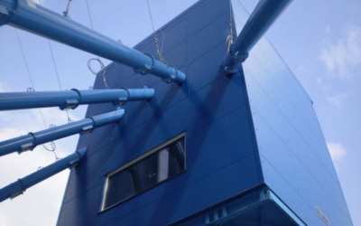 Výroba oceľovej konštrukcie a opláštenie betonárky - Považská Bystrica
